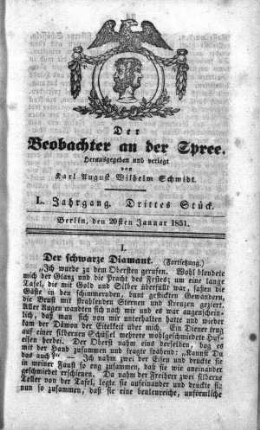 3. Stueck, 20. Januar 1851