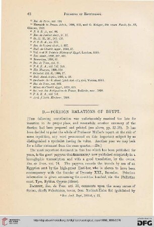 Progress of Egyptology : foreign relations of Egypt