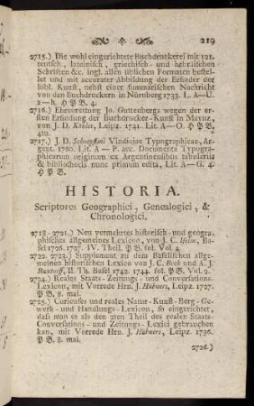 219-222a, Scriptores Geographici, Genealogici & Chronologici - Scriptores historiae universalis