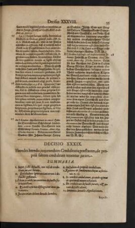 Decisio XXXIX.