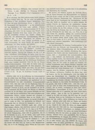 445-447 [Rezension] Schlatter, Adolf, Jesu Gottheit und das Kreuz