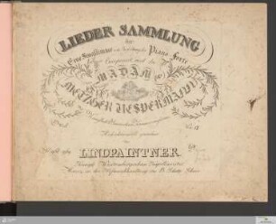 Liv. 2: [Lieder Sammlung für eine Singstimme mit Begleitung des Piano-Forte] Band Liv. 2