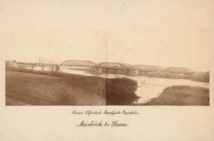 Frankfurt-Hanauer Eisenbahn. Mainbrück, Hanau: Ansicht