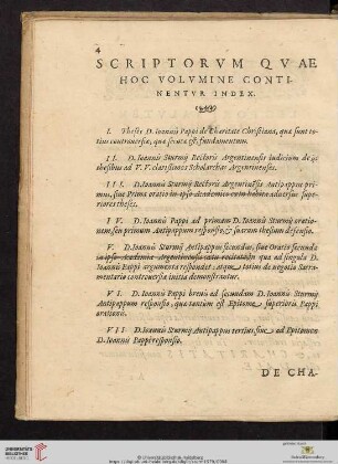 Scriptorum quae hoc volumine continetur index