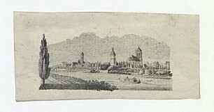 Ulm von Südosten, um 1835