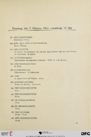 Dienstag, vormittags 10 Uhr (Nr. 277-358)