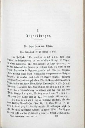497-507 Der Papyrifund von Assuan