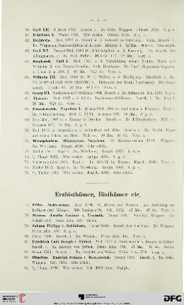 Erzbisthümer, Bisthümer etc. (Nr. 77-109)