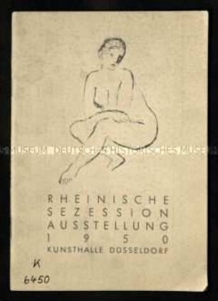 Katalog zu einer Ausstellung der Rheinischen Sezession 1950