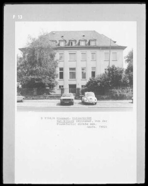 Justus-Liebig-Universität, Veterinärklinik (Hygieneinstitut)