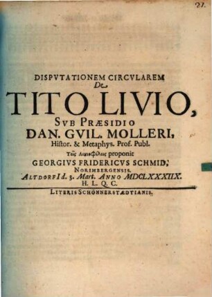 Disp. circ. de Tito Livio