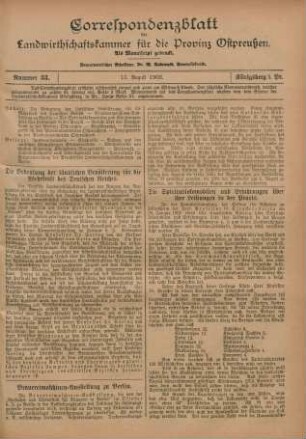 Nummer 33. 13. August 1902.