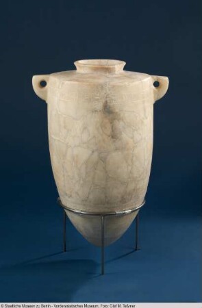 Vorratsgefäß mit Keilschrift- und Hieroglyphen-Inschrift
