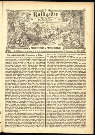 Ausgabe vom Sonntag, den 30. Oktober 1898.