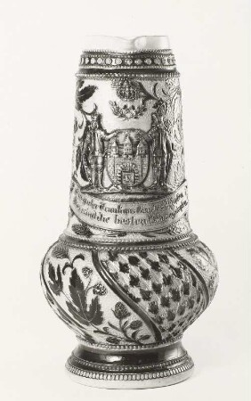 Kanne mit Freiberger Wappen
