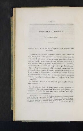 Politique coloniale