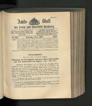 No. 163, 1. Juli 1917