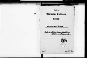 Rechtsverhältnisse der Staatlichen Bäderverwaltung Badenweiler