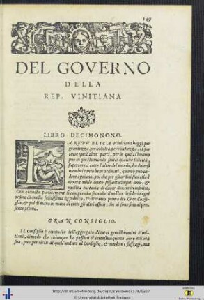 XIX. Del Governo Della Republica Vinitiana.