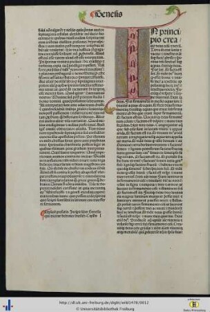 Liber Genesis qui dicitur hebraice bresith