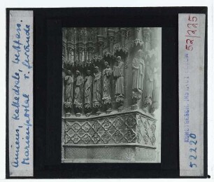 Amiens, Kathedrale Notre Dame : Westfassade, Marienportal, rechtes Gewände