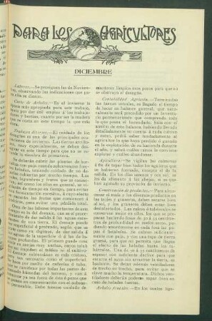 Para los Agricultores