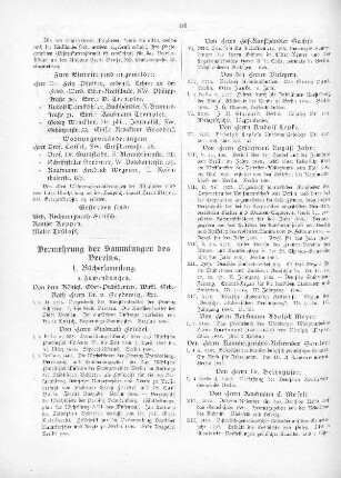 Vermehrung der Sammlungen des Vereins