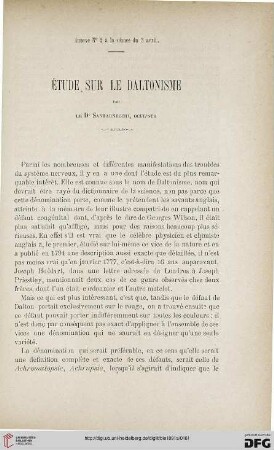 3.Ser. 2.1891: Étude sur le daltonisme