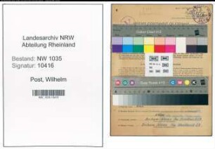 Entnazifizierung Wilhelm Post , geb. 06.06.1907 (Steiger)