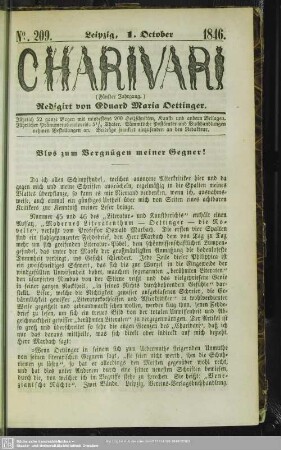 5.1846=209: Charivari