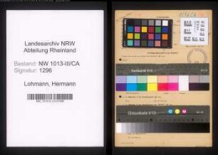 Entnazifizierung Hermann Lohmann , geb. 28.02.1914 (Former)