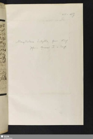 155-157. Magdalena Sibylla 
