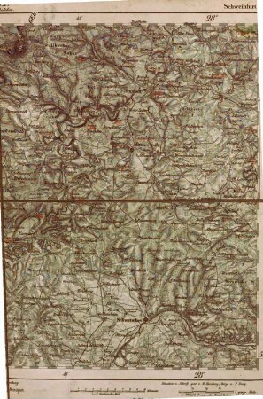 G. D. Reymann's topographische Special-Karte von Central-Europa. 182 = [420], Schweinfurt