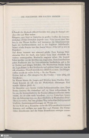 Die Fortdauer Des Kalten Krieges