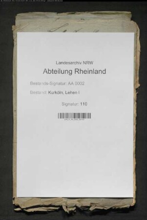 Lehnprotokoll des Erzstifts Köln