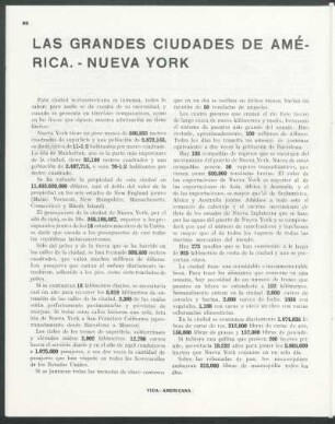 Las grandes ciudades de América. - Nueva York