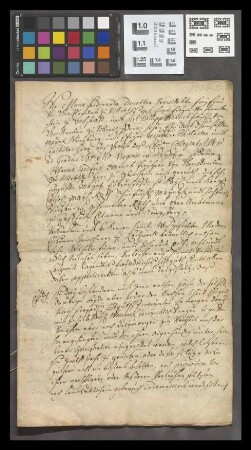 Lörzweiler: v. Greiffenclau'scher Erbbestandsbrief über ihr Hofgut zu Lörzweiler