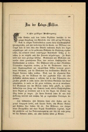 189-202, 8. Ein geistiger Waffengang