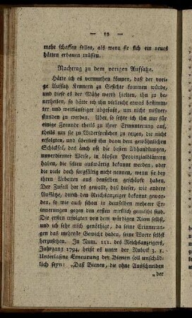 Nachtrag zu dem vorigen Aufsatze.