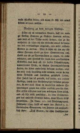 Nachtrag zu dem vorigen Aufsatze.