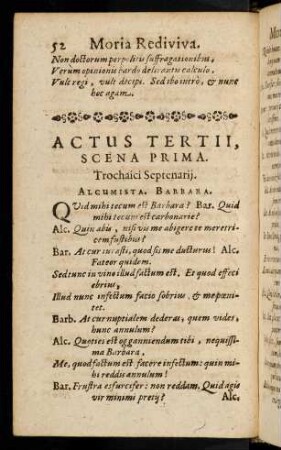 52-79, Moria Rediviva, Actus Tertii