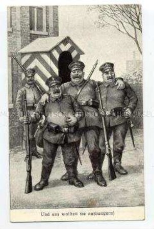 Postkarte zur englischen Seeblockade (?)