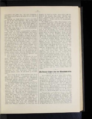 Ein Bremer Lehrer über den Mordunterricht. Von Rektor A. Grünweller.