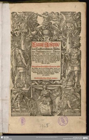 Flauij Josephi ... Historien und Bücher: von alten Jüdischen Geschichten ...