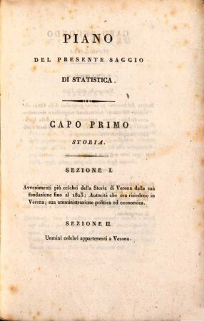 Saggio d'una statistica della città de Verona