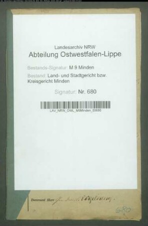 Sonstige: Klingenberg, Wilhelmine, geb. Brockmann:
