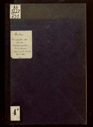 Bericht über den sechsten altphilologischen Ferienkursus in Bonn am 12., 13. und 14. April 1905