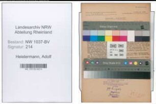 Entnazifizierung Adolf Heistermann , geb. 24.04.1900 (Landwirt)