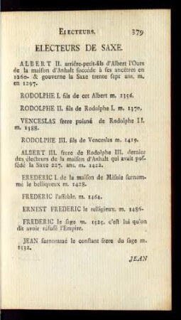 Electeurs De Saxe