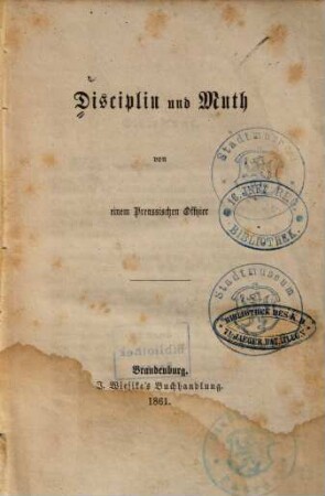 Disciplin und Muth